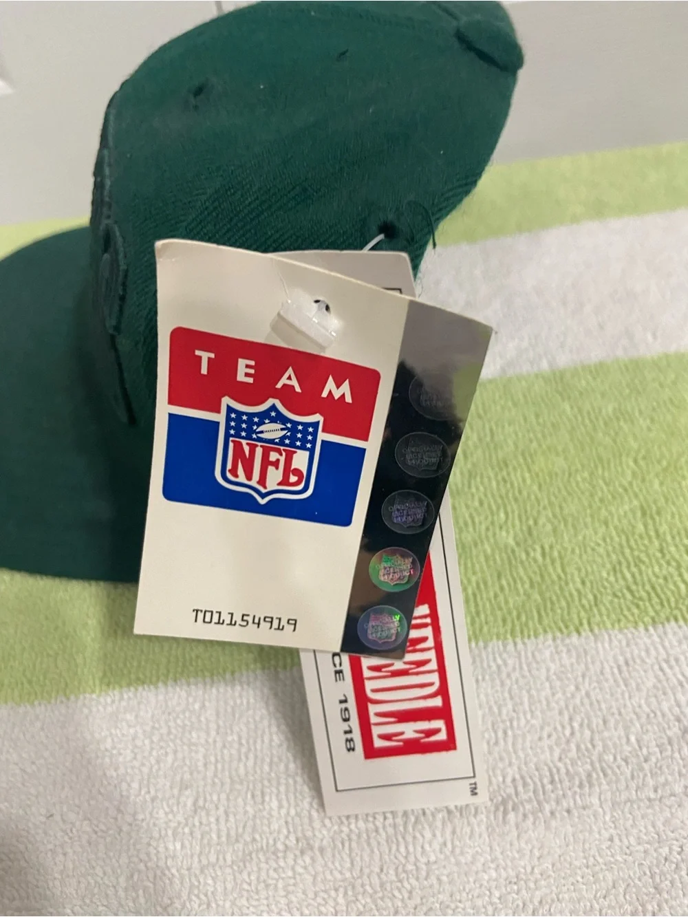 Vintage NWT 90s Green Bay Packers Block G Logo NFL Snapback Hat American Needle